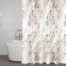 duschdraperi Redlunds marmormönster sandfärgat