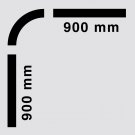 svart draperistång vinkelstång duschy