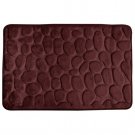 badrumsmatta memory foam vinröd