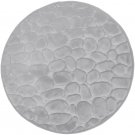 memory foam ljusgrå rund badrumsmatta