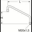 gustavsberg utloppspip 230 mm