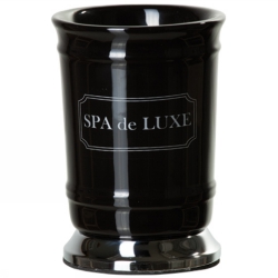 Palermo Tandborstmugg, Slät, svart